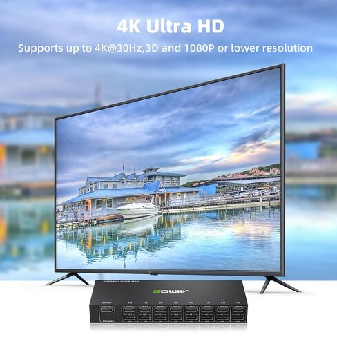 8 Port KVM Switch HDMI 4K@30Hz, USB2.0 HDMI KVM Switches for 8 Computers in Kuwait