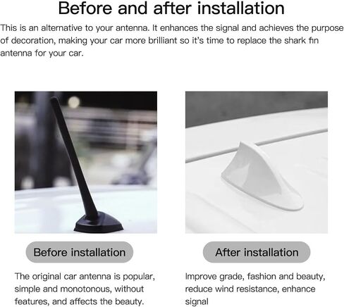 Shark Fin Radio Antenna Car Antenna Cover Part Fit for Honda Civic GX Sedan 4-Door 1.7L 1668CC l4 CNG SOHC Naturally Aspirated 2005 by Loner in Kuwait