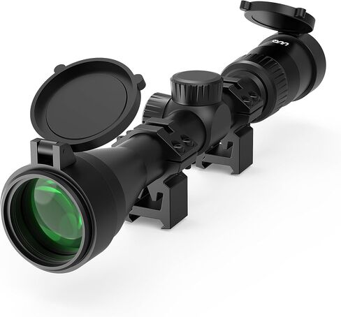 UUQ VibeShield Rifle Scope, Mil-Dot Reticle, 1 Inch Tube, Shockproof Optics, Includes 20mm Picatinny Weaver Rings in Kuwait