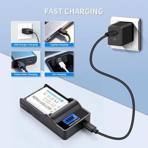 2Pack NP-110 Battery and LCD Slim USB Charger in Saudi Arabia