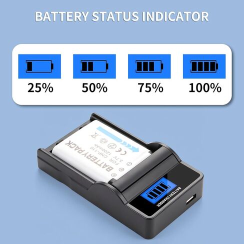 2Pack NP-110 Battery and LCD Slim USB Charger in Saudi Arabia