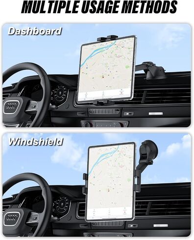 Z Fold Car Mount - [Foldable Phone Friendly] Car Dashboard Tablet Holder Powerful Suction Cup Mount, Dash Windshield Truck Stand for Samasung Galaxy Fold 7 6 5 4 3 2, Tabs, Google Pixel, iPad, iPhone in Kuwait