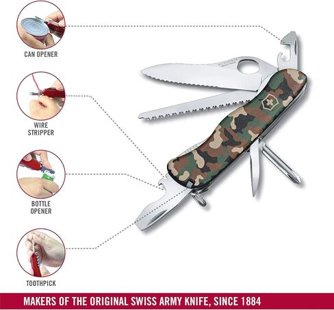 Victorinox Trailfinder SW Swiss Army Knife with 12 Functions, Camouflage in Kuwait
