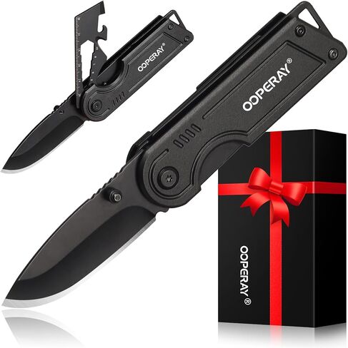 OOPERAY Multitool Pocket Knife, EDC Box Cutter, Gifts for Men, Fishing Hunting Camping Essentials Gift, Christmas Stocking Stuffers for Men, Christmas Bulk Brithday Gifts for Him Dad Brother in Kuwait