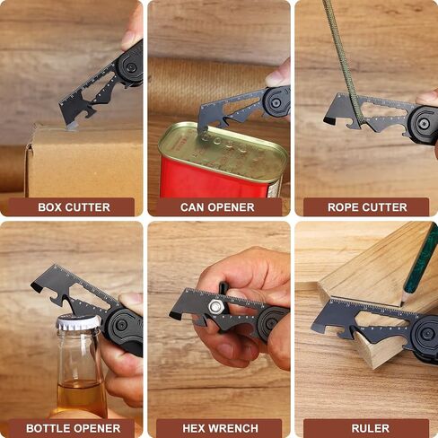 OOPERAY Multitool Pocket Knife, EDC Box Cutter, Gifts for Men, Fishing Hunting Camping Essentials Gift, Christmas Stocking Stuffers for Men, Christmas Bulk Brithday Gifts for Him Dad Brother in Kuwait