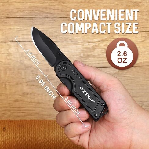 OOPERAY Multitool Pocket Knife, EDC Box Cutter, Gifts for Men, Fishing Hunting Camping Essentials Gift, Christmas Stocking Stuffers for Men, Christmas Bulk Brithday Gifts for Him Dad Brother in Kuwait