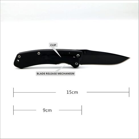 Folding Pocket Knife 1032 Stainless Steel with Plastic Handle and Clip for Outdoor,Hiking,Camping in Kuwait