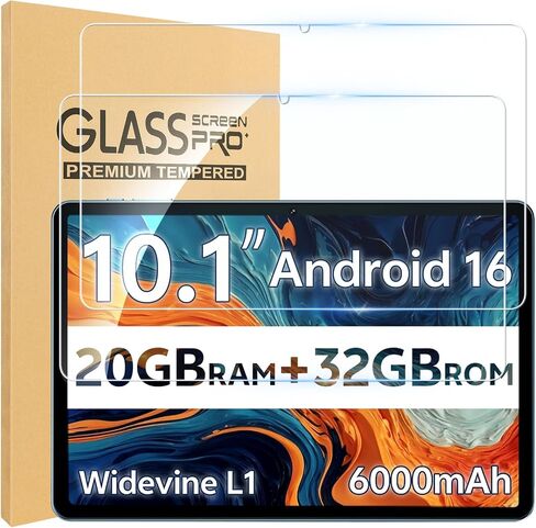 2Pack Screen Protector for SVITOO Tab 10 GMS Certified 1027C1, 9H Hardness Tempered Glass for SVITOO Tablet 10 Inch, Scratch-Resistant, HD Screen Protector in Kuwait