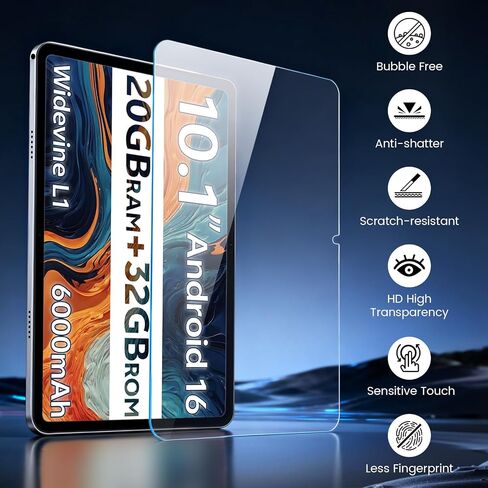 2Pack Screen Protector for SVITOO Tab 10 GMS Certified 1027C1, 9H Hardness Tempered Glass for SVITOO Tablet 10 Inch, Scratch-Resistant, HD Screen Protector in Kuwait