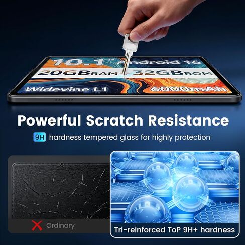 2Pack Screen Protector for SVITOO Tab 10 GMS Certified 1027C1, 9H Hardness Tempered Glass for SVITOO Tablet 10 Inch, Scratch-Resistant, HD Screen Protector in Kuwait