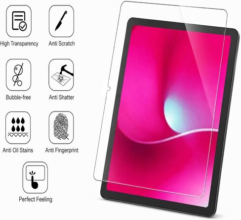 Bighan Screen Protector Compatible with T-Mobile REVVL Tab 2 10.1" 2025, 2-Pack HD Tempered Glass Film, Bubble-Free Installation, HD Clear, Anti Scratch in Saudi Arabia