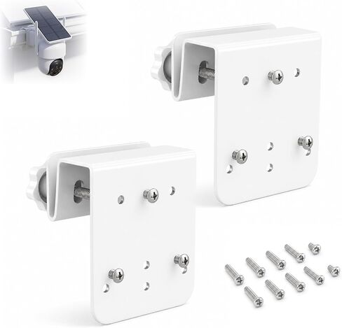 2 Pack Metal Gutter Mount Compatible with AOSU SolarCam D1 Classic, ANSQUE GU01 SA01 Wireless Outdoor Solar Security Camera in Saudi Arabia