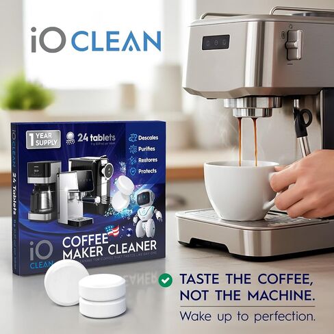 iO CLEAN Coffee Maker Cleaner & Coffee Machine Descaler Tablets in Kuwait