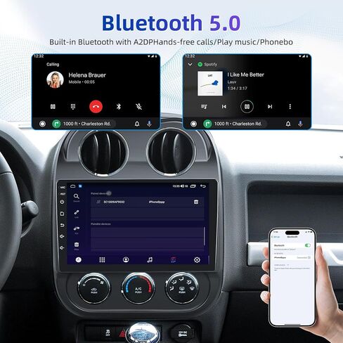 Android 15 Car Radio Stereo for Jeep Compass Patriot 2010-2016 in Kuwait