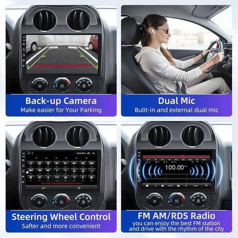 Android 15 Car Radio Stereo for Jeep Compass Patriot 2010-2016 in Kuwait