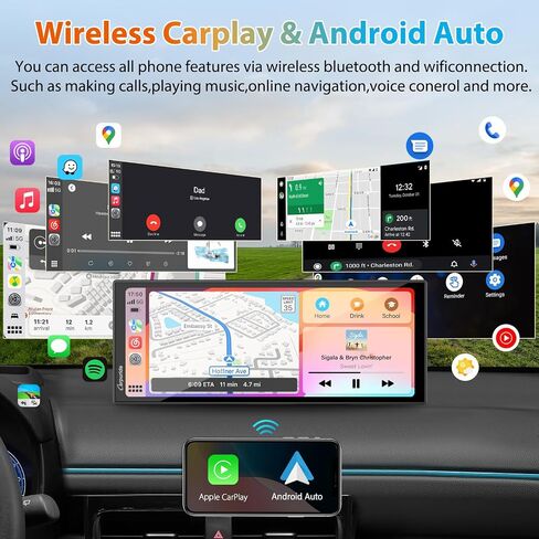 Carpuride 11.26" 125S CarPlay Android Auto Screen with Triple Dash Cam in Kuwait