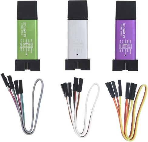 ST-Link V2 STM32 Emulator, Aideepen ST Link V2 Stm32 Programmer Unit mini STM8 STM32 Emulator Downloader M89 New (Random Color) in Kuwait
