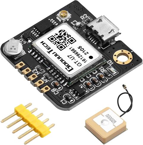 GPS Module Receiver,Navigation Satellite Positioning NEO-6M (Arduino GPS, Drone Microcontroller, GPS Receiver) Compatible with 51 Microcontroller STM32 Arduino UNO R3 with Antenna High Sensitivity in Kuwait