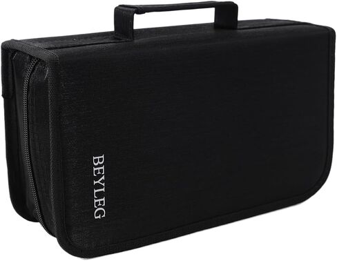 128 Capacity DVD Holders Storage Cases,CD DVD VCD case,CD DVD Wallet Blu-ray Media Case Storage Holder Organizer Wallet (Black) in Kuwait