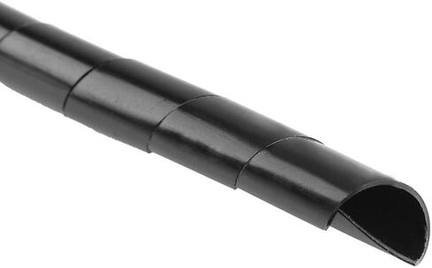 Spiral Cable Wrap, 10mm Diameter, Durable PE Protector (Black) in Kuwait