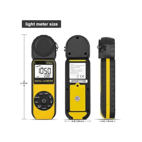 Digital Lux Meter -881E 1-300,000Lux Independent Sensor Reliable with LCD for Light Intensity Measurement in Saudi Arabia