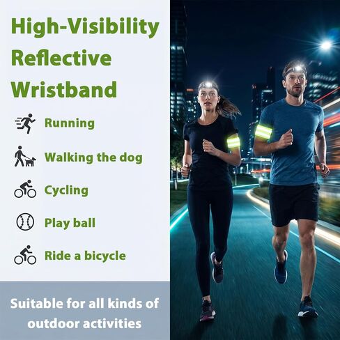 4 Pack Reflective Bands Arm High Visibility Reflective Running Gear in Kuwait