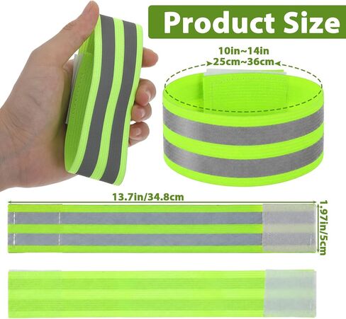 4 Pack Reflective Bands Arm High Visibility Reflective Running Gear in Kuwait