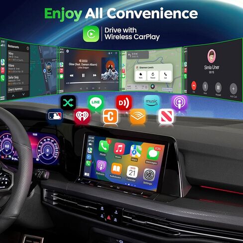 MMB Wireless Carplay Adapter for Apple iPhone, 2026 Upgrade Plug & Play, MINI-Ultra, Fastest for Converts OEM Wired to Wireless Car Play Only for Car Model 2016+ and iOS 10 USB & Type-C in Kuwait
