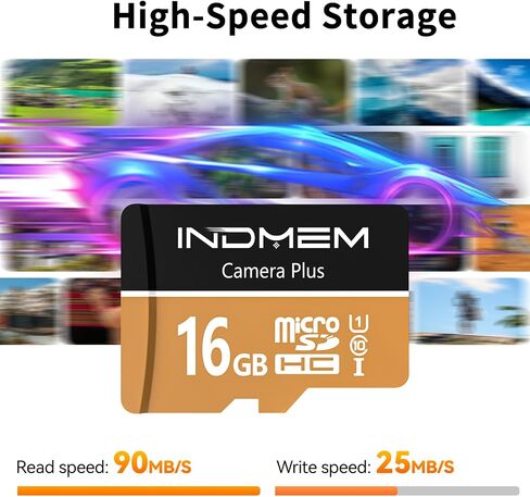 16GB Micro SD Card, UHS-I C10 TF Card with High-Speed Up to 90MB/s Read in Kuwait