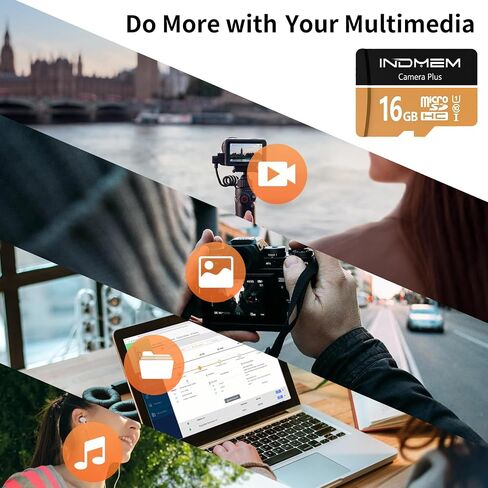 16GB Micro SD Card, UHS-I C10 TF Card with High-Speed Up to 90MB/s Read in Kuwait