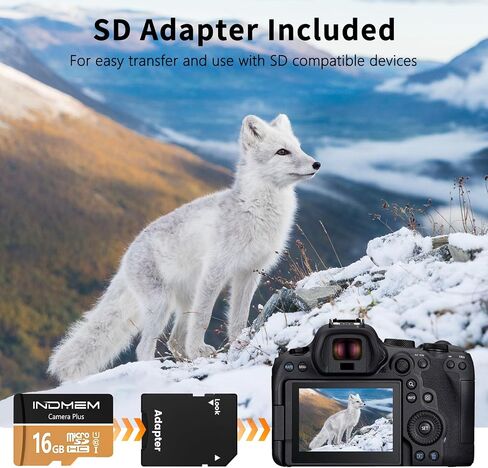 16GB Micro SD Card, UHS-I C10 TF Card with High-Speed Up to 90MB/s Read in Kuwait