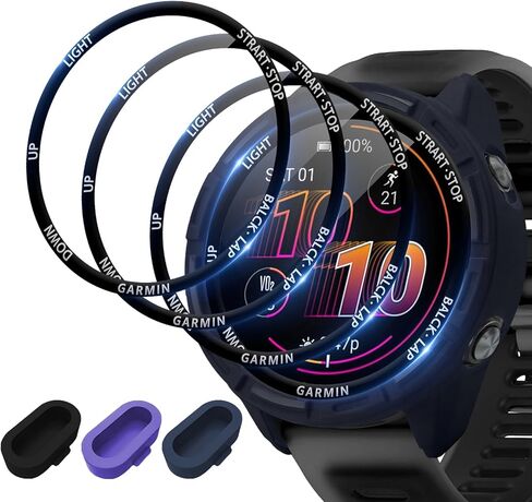 TPU Case with 4 Screen Protectors for Garmin Forerunner 570 47mm in Saudi Arabia