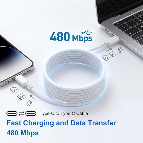 Type C Charger Fast Charging, 30W USB C Fast Charger with Fast Charging Cord Type C for iPhone 17 16 15 14 Pro Max/Pro/Air/Plus (10FT) in Kuwait
