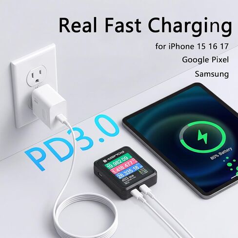 Type C Charger Fast Charging, 30W USB C Fast Charger with Fast Charging Cord Type C for iPhone 17 16 15 14 Pro Max/Pro/Air/Plus (10FT) in Kuwait