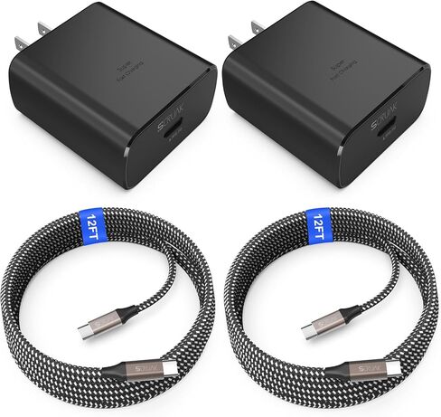 45W USB-C Charger, 45 Watt Super Fast Charger Type C & 2X 10FT Type C Cord in Saudi Arabia