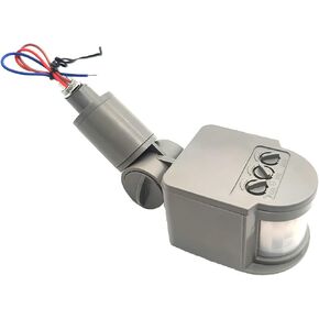 PIR Motion Detector, Motion Sensor Replacement, AC110-220V, Waterproof Outdoor,Human Body Sensor for LED Light, Auto Dusk to Dawn Inductor Switch (Grey) in Kuwait