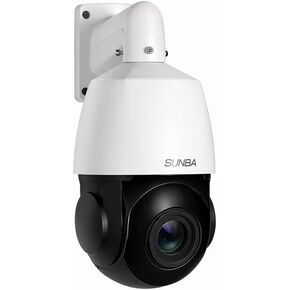SUNBA 4K PTZ Security Camera Outdoor, 30X Optical Zoom PoE+ IP Camera, Two-Way Audio, 360° Pan & 90° Tilt, 1000ft IR Night Vision, 0NVIF Compatible for Farm, Warehouse & Business Security in Kuwait