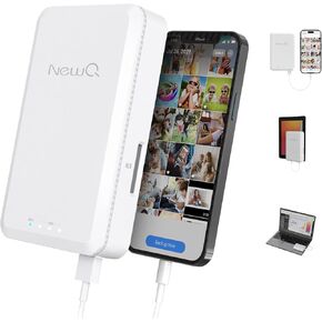 NEWQ 1TB External Hard Drive for iPhone, iPad, MacBook - USB 3.0, 2.0, 2.0 3.0 - Compatible with iOS & Android, Store Photos, Videos, Music, Documents in Kuwait