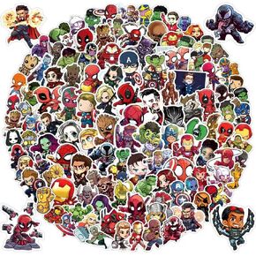 200PCS Cartoon Character Superhero Stickers for Kids Waterproof Vinyl Superhero Stickers Bulk for Water Bottles Skateboard Luggage Laptop Bumper Boys Teens Adults in Kuwait
