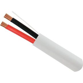 12AWG 2 Conductor Audio Cable CL3, CMR Rated - 500ft White in Kuwait