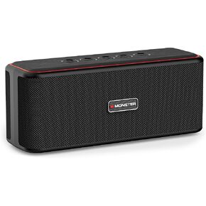 Monster Shock Plus Bluetooth Speaker,Portable Speaker with 40W Loud Stereo Sound, Bluetooth 6.0,TWS Pairing, 20H Playtime,Support AUX/TF Card,IPX6 Waterproof Wireless Speakers for Outdoor,Home,Travel in Kuwait
