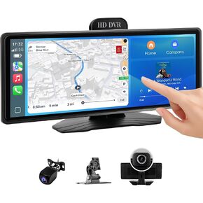 [Clearance] Haudio Portable Wireless Carplay Car Stereo, 7" HD Touchscreen for Car with CarPlay & Android Auto with Backup Camera, GPS, Bluetooth, Voice Control, Mirror Link, FM, AUX, Universal Fit in Saudi Arabia