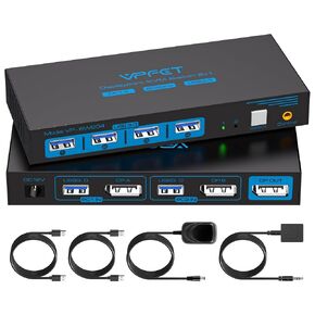 8K@60Hz KVM Switch 1 Monitors 2 Computers Displayport 4K@120Hz in Saudi Arabia