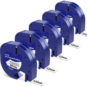 Compatible with Dymo LetraTag Label Maker Refills 91331 Plastic White Tape in Kuwait