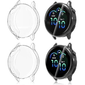 4-Pack Screen Protectors Compatible with Garmin vivoacitve 6, Full Protective Soft TPU Screen Bumper Cover Case Repacement for Garmin vivoacitve 6 - Clear in Saudi Arabia