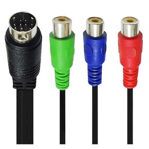 MMI AV Cord 9-Pin S-Video to 3 R/CA RGB TV HDTV Adapter Component 1cm 1F in Kuwait