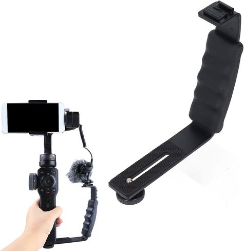 Camera Flash Bracket Aluminum Alloy L Shape Adjustable Angle Camera Flash Bracket Mount for FIMI Palm 2 and 2 in Kuwait