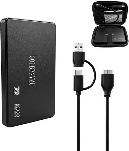 External Hard Drive 1 TB, Portable Hard Drive,USB 3.0/USB C in Kuwait