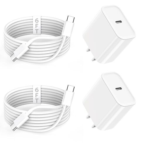 Fast Charging for iPhone 14 13 12 11,2PK MFi Certified, USB C Charger Block in Kuwait