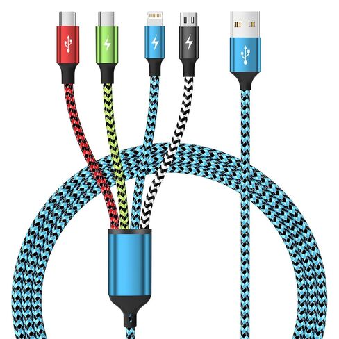 4 in 1 Dual Type C Multi Charging Cable, Charging Cord for Multiple Devices in Saudi Arabia